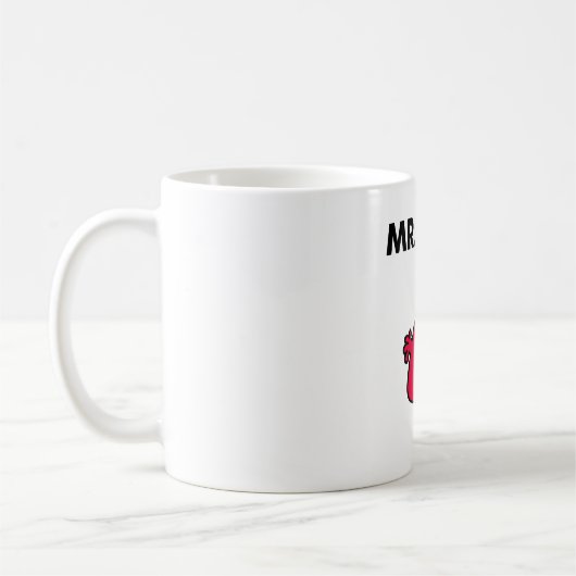 de heer Rude | Roodzijdige zuiger Koffiemok (Links)