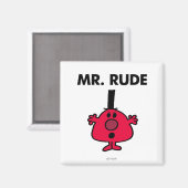 de heer Rude | Roodzijdige zuiger Magneet (Voorkant / Achterkant)
