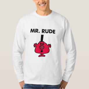 de heer Rude   Roodzijdige zuiger T-shirt