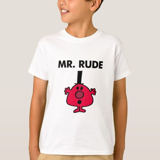 de heer Rude | Roodzijdige zuiger T-shirt (Voorkant)