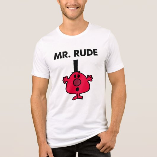 de heer Rude | Roodzijdige zuiger Tri-Blend Shirt (Voorkant)