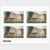 De heer Rushmore  Rechthoekige Sticker (Vel)