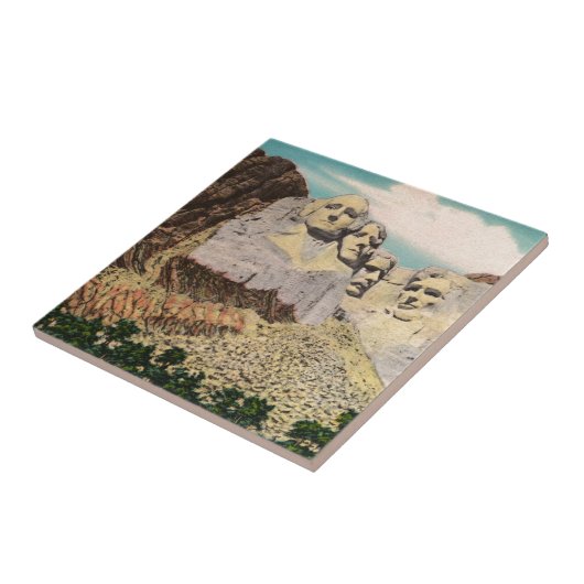 De heer Rushmore  Tegeltje (Zijkant)