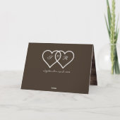 De heer Rustic & Romantic Wedding Kaart (Achterkant)