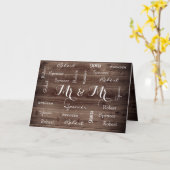 De heer Rustic & Romantic Wedding Kaart (Gele Bloem)