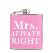 de heer S. ALWAYS Right Bride's Flask Heupfles (Voorkant)