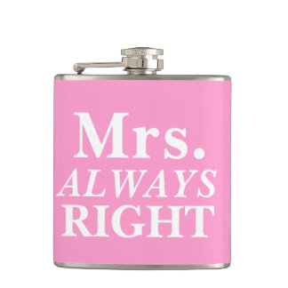 de heer S. ALWAYS Right Bride's Flask Heupfles