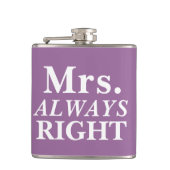 de heer S. ALWAYS Right Bride's Flask Heupfles (Voorkant)