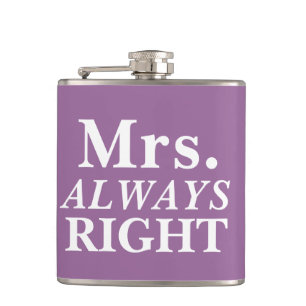 de heer S. ALWAYS Right Bride's Flask Heupfles