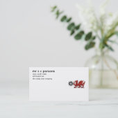 de heer s c parsons visitekaartje (Staand voorkant)