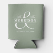 De heer Sage Green Wedding Favor Blikjeskoeler (Voorkant)