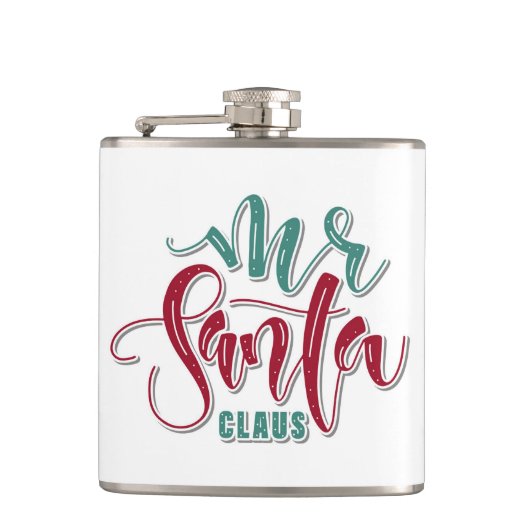 de heer Santa Claus Flask Heupfles (Voorkant)