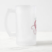 de heer Santa Claus Frosted Glass Beer Mok (Links)