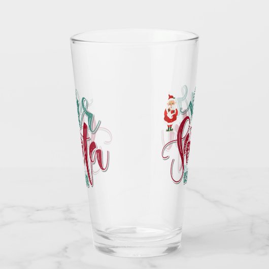 de heer Santa Claus Glass Glas (Rechts)