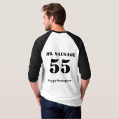 de heer Sausage T-shirt (Achterkant volledig)