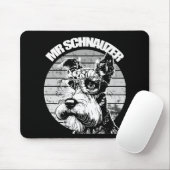 De heer Schnauzer Muismat (Met muis)