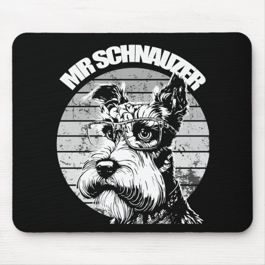 De heer Schnauzer Muismat (Voorkant)