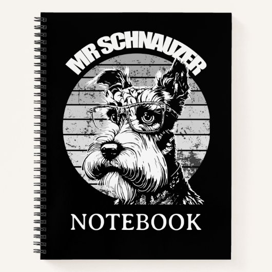 De heer Schnauzer Notitieboek (Voorkant)