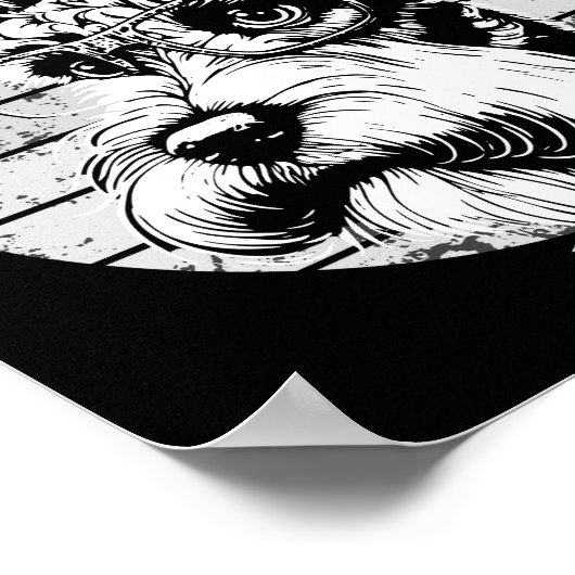 De heer Schnauzer Poster (Hoek)