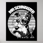 De heer Schnauzer Poster (Voorkant)