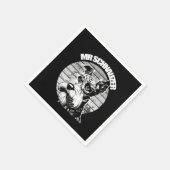 De heer Schnauzer Servet (Hoek)