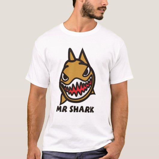 de heer shark cool style t-shirt (Voorkant)