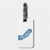 De heer Shasta California Wood Grain Bagagelabel (Achterkant verticaal)