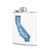 De heer Shasta California Wood Grain Heupfles (Links)