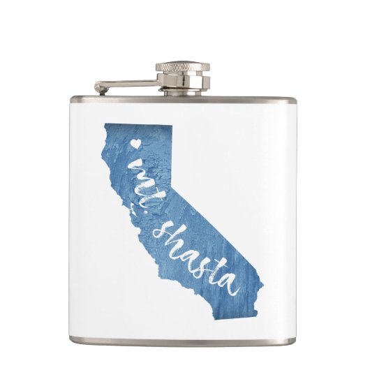 De heer Shasta California Wood Grain Heupfles (Voorkant)