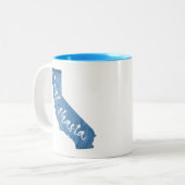 De heer Shasta California Wood Grain Tweekleurige Koffiemok (Voorkant links)