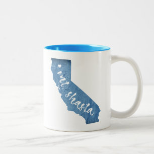 De heer Shasta California Wood Grain Tweekleurige Koffiemok