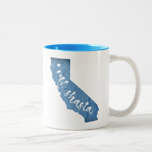 De heer Shasta California Wood Grain Tweekleurige Koffiemok (Rechts)