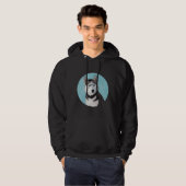 de heer Siberian Husky Hoodie (Voorkant volledig)