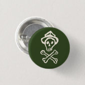de heer Skullington - Gang Green Ronde Button 3,2 Cm (Voorkant /achterkant)