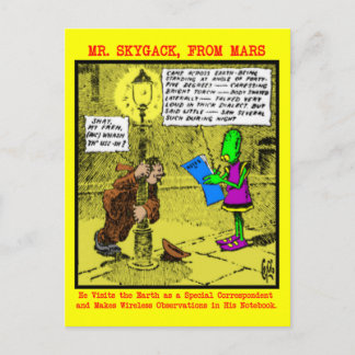 de heer Skygack Observes a Drink Briefkaart