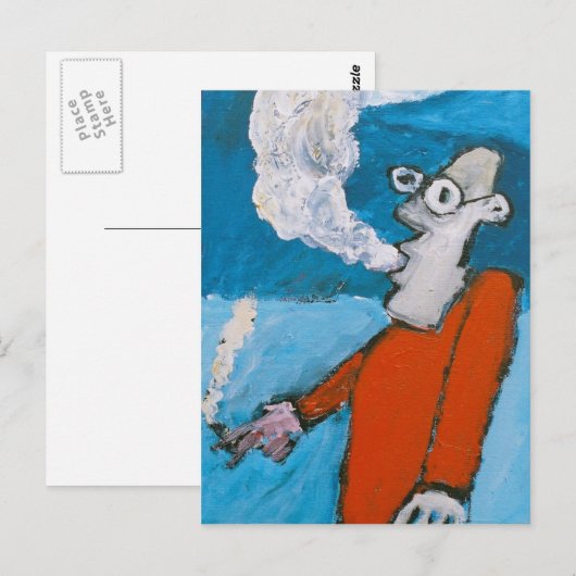 de heer smokey briefkaart (Voorkant / Achterkant)