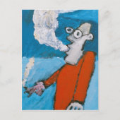 de heer smokey briefkaart (Voorkant)