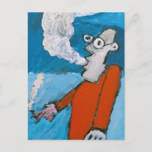 de heer smokey briefkaart (Voorkant)