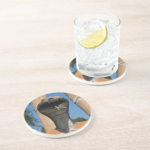 De heer Snake AKA Cobra Head ... Boeddhistische he Zandsteen Onderzetter