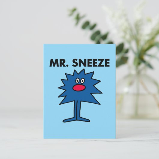 de heer Sneeze | Gedekte instelling Briefkaart (Staand voorkant)