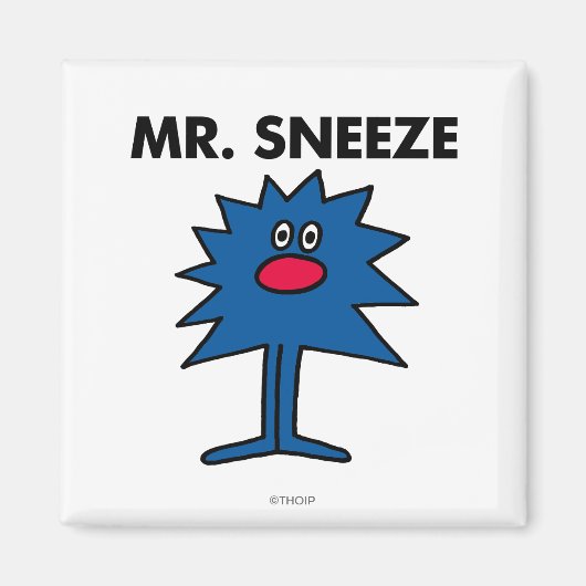 de heer Sneeze | Gedekte instelling Magneet (Voorkant)