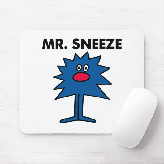 de heer Sneeze | Gedekte instelling Muismat (Met muis)