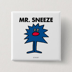 de heer Sneeze Gedekte instelling Vierkante Button 5,1 Cm