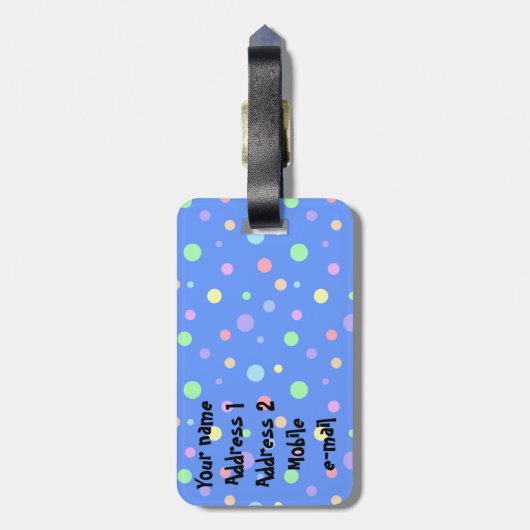 De heer Snowman Bagagelabel (Achterkant verticaal)