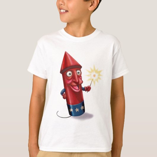 de heer Sparkle Firecracker Toon T-shirt (Voorkant)