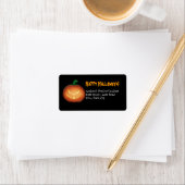 de heer Spooky Jack O Lantern Halloween Adresetike Etiket (Insitu)