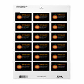de heer Spooky Jack O Lantern Halloween Adresetike Etiket (Full Sheet)