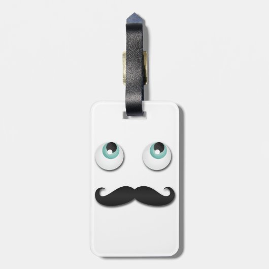 de heer stache bagagelabel (Achterkant verticaal)