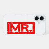 De heer Stamp iPhone 16 Hoesje (Achterkant horizontaal)
