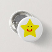 de heer Star Ronde Button 3,2 Cm (Voorkant /achterkant)
